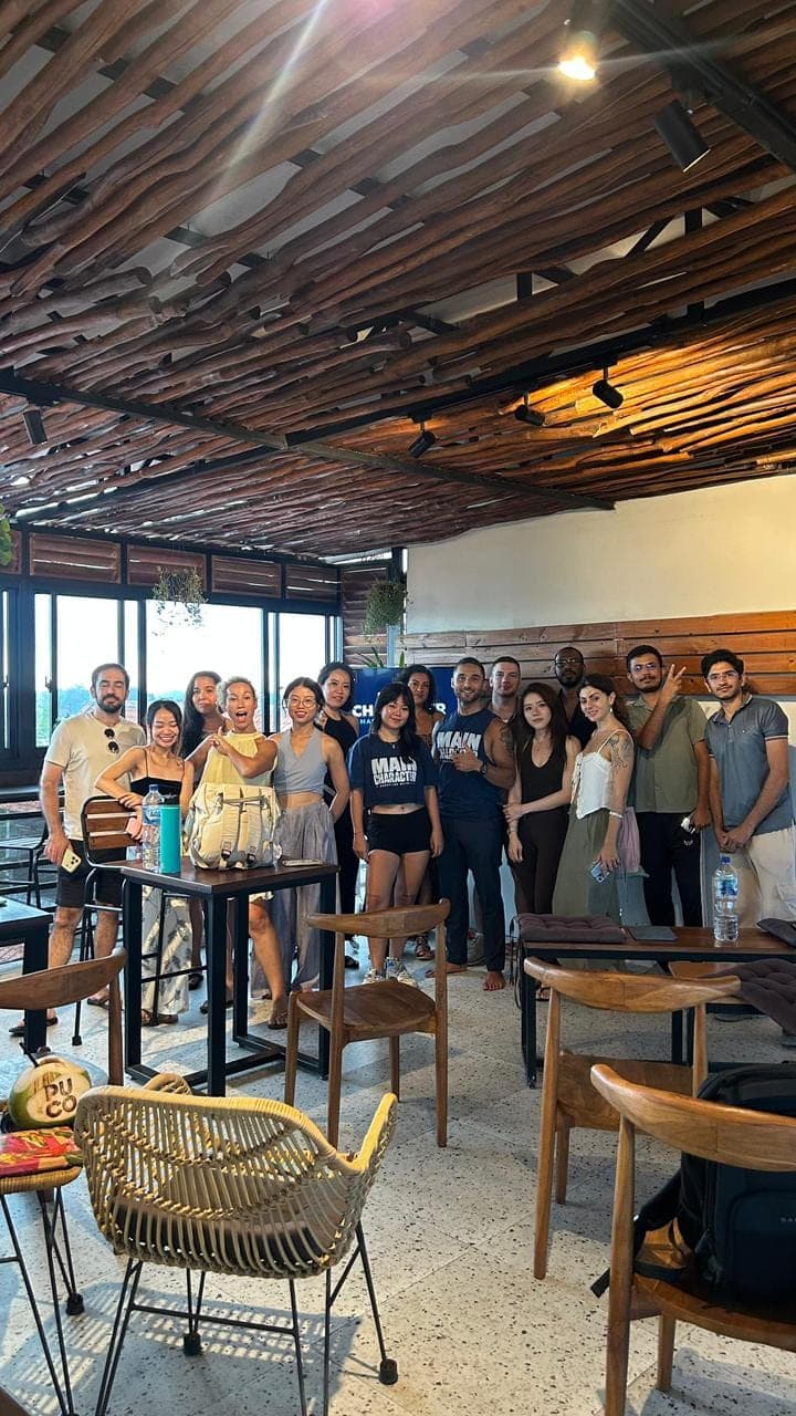 Cafe meetup with the Bali community