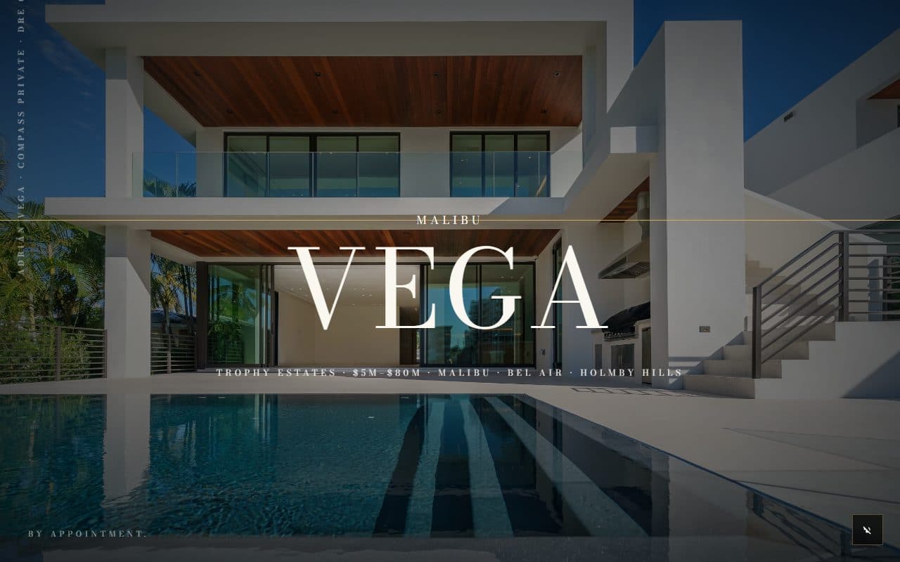 Adrián Vega · Compass Beverly Hills — live screenshot
