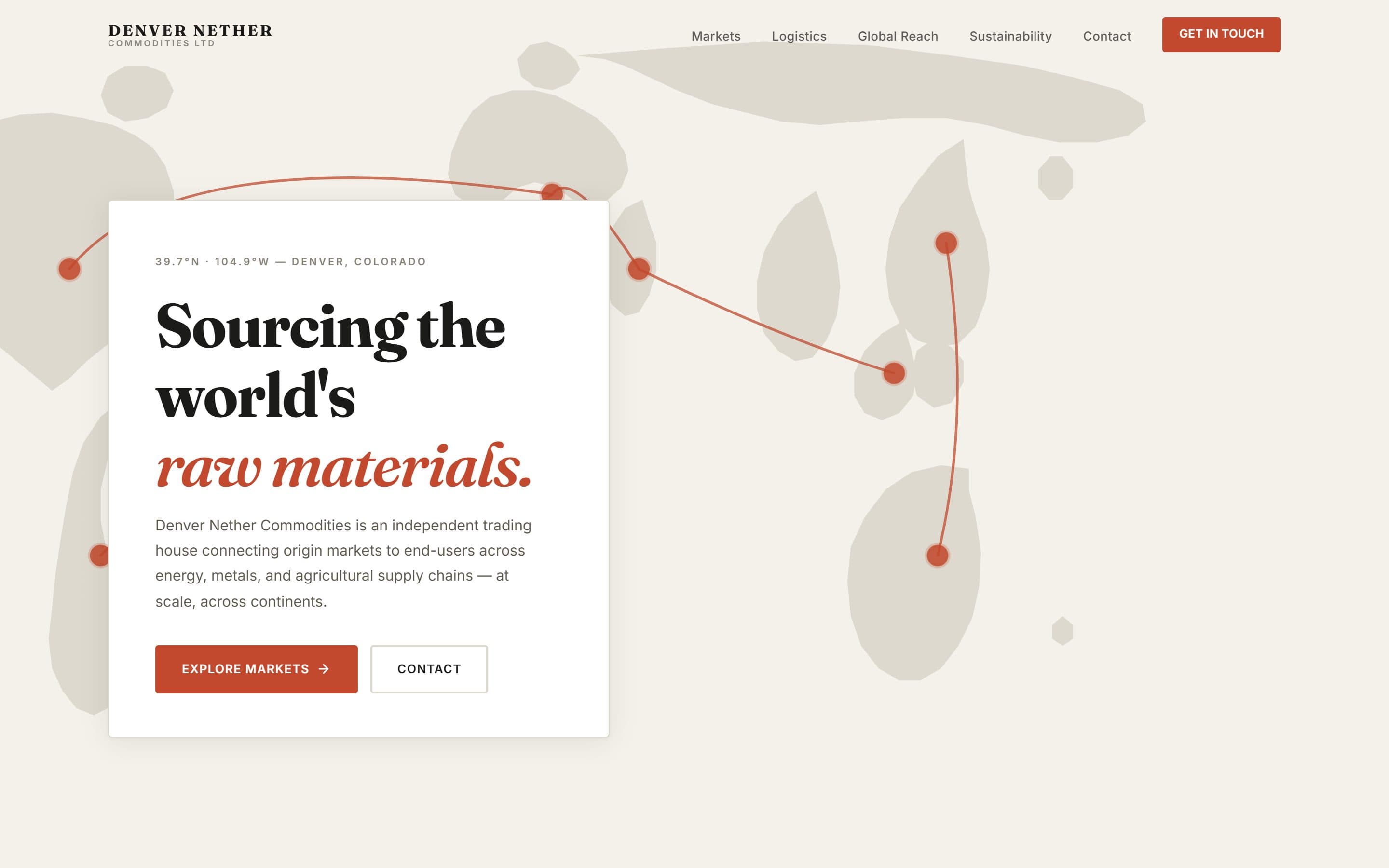 Denver Nether Commodities — live screenshot