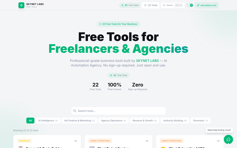 SkynetLabs Free Tools Hub